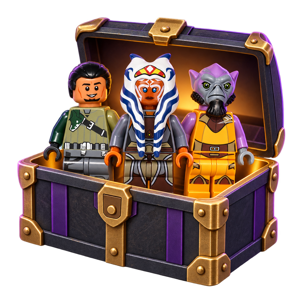 Solo, Kenobi, Rebels & R1 Fig chest artwork